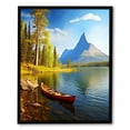 thumbnail image 1 of Nawypu National Park Canvas Wall Art For Living Room Modern Artwork Glacier National Park Swiftcurrent Lake Modern Artwork Framed Ready To Hang For Bedroom Living Room Home Office Decor, 1 of 4