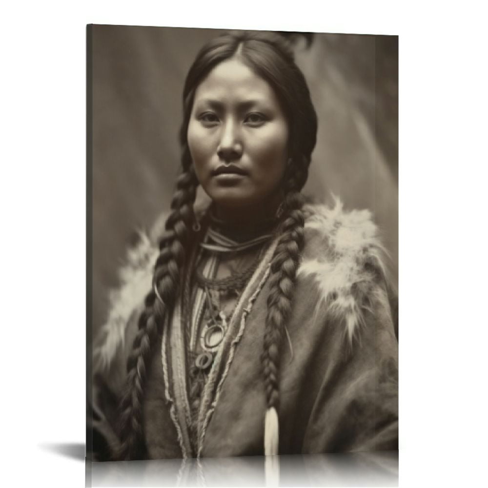 Nawypu Native American Arapaho Pretty Nose Wall Art Poster Vintage