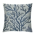 thumbnail image 1 of Nawypu  Nautical Coastal Pillow Covers Beach Coral Print Decor Throw Pillow Cover Case Farmhouse Cushion Cover Square for Home Sofa, 1 of 5