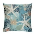 Nawypu Nautical Coastal Pillow Covers, Beach Ocean Themed Starfish