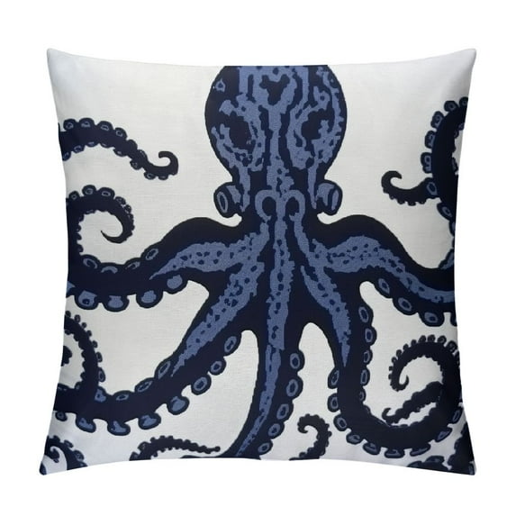 Nawypu Nautical Decor Pillow Cover,Square Decorative Canvas Pillow Cover for Nautical Style Decor