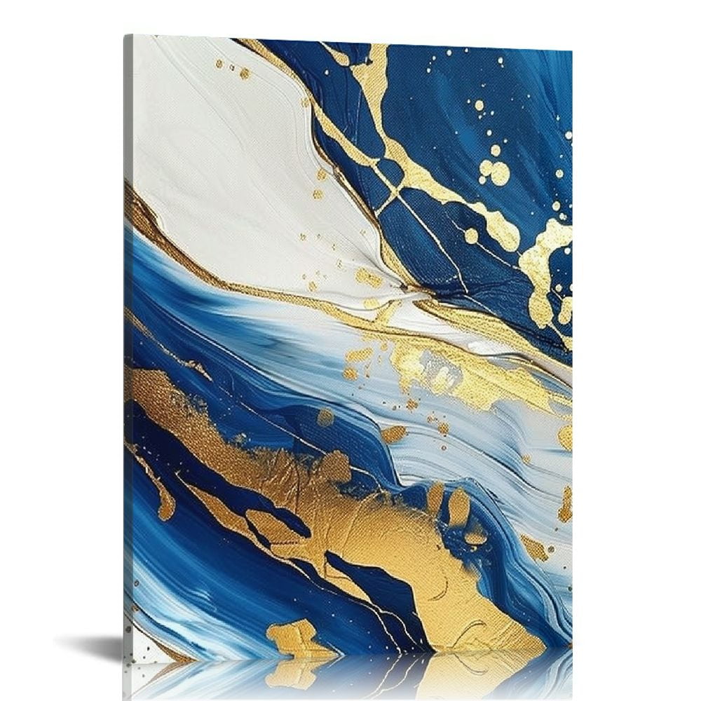 nao 海外shopgallery Nawypu-Navy-Blue-Gold-Abstract