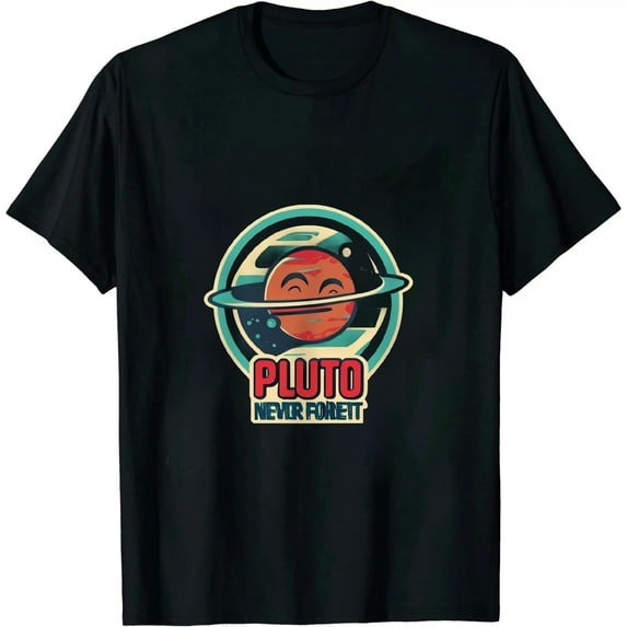 Nawypu Never Forget Pluto Shirt. Retro Style Funny Space, Science T-Shirt