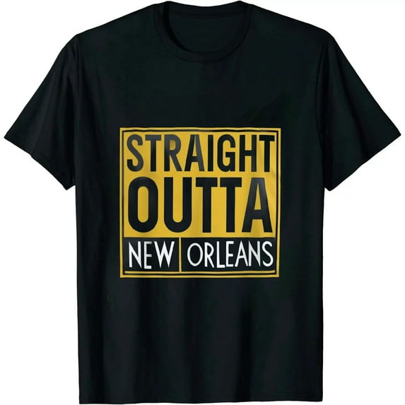Nawypu New Orleans shirt hip hop - straight outta new orleans T-Shirt