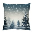 thumbnail image 1 of Nawypu  Nice Pine Trees Snowflake Christmas Decor Burlap Decorative Rectangle Throw Lumbar Waist Pillow Case Cushion Cover for Couch Living Room, 1 of 5