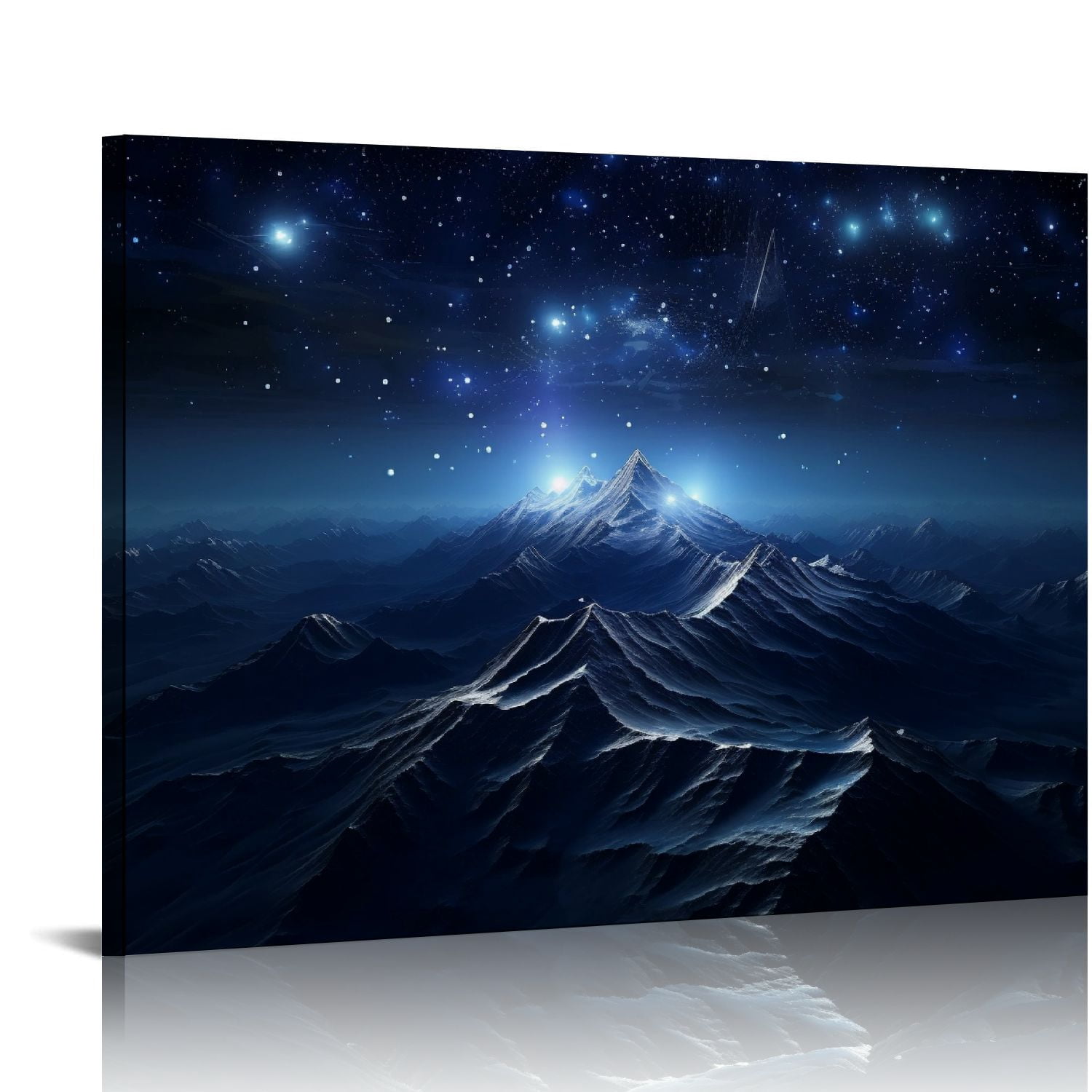 Nawypu Night Sky Art Wall Art Starry Sky Canvas Prints Meteor Poster ...