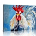 thumbnail image 1 of Nawypu No One Takes Me Seriously Canvas Wall Art Print, Rooster Artwork, 1 of 5