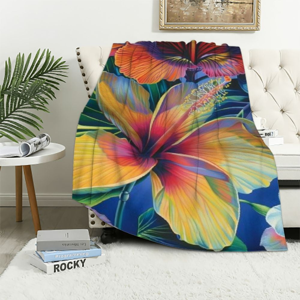 Nawypu Novelty Throw Blanket Softest Blanket Throws Lightweight Floral