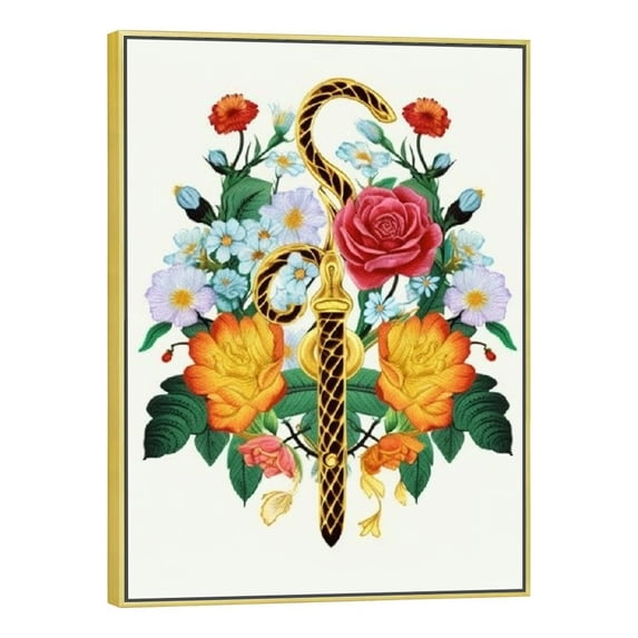 Nawypu Nurse Office Canvas Wall Art,Medical Caduceus Canvas Painting Wall Decor for Doctor Nurse Office Clinic Hospital Wall Decor,Appreciation Graduation Gift for ER Registered Nurse RN