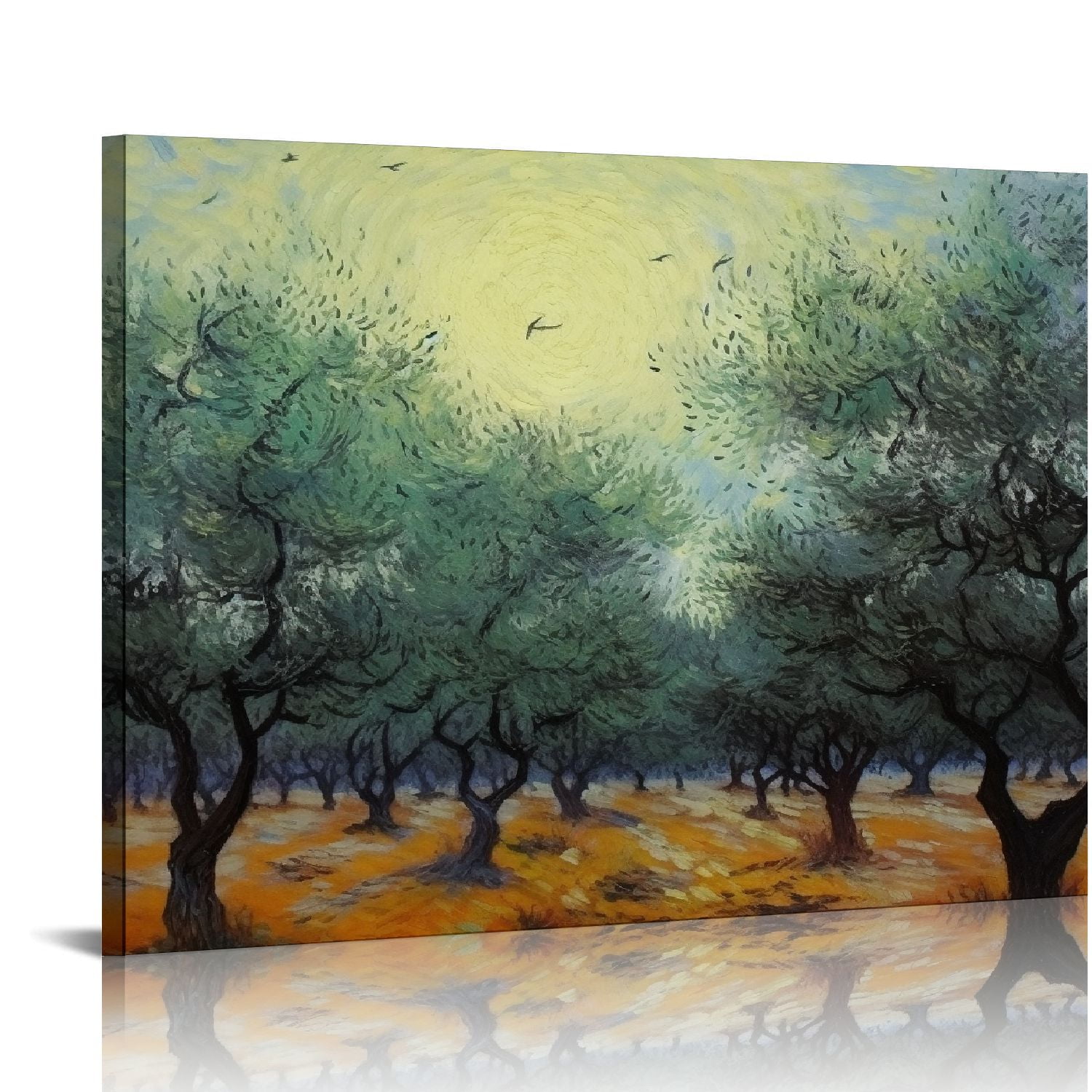Nawypu Olive Grove/Der rote Weinberg/Green Ears of Wheat Canvas Prints ...
