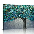 thumbnail image 1 of Nawypu  Original Abstract Art On Canvas Texture Blue and green Tree paintings Canvas Wall Art painted paintings Modern Home living Room Office Decor picture, 1 of 6