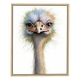 thumbnail image 1 of Nawypu  Ostrich Canvas Wall Art Watercolor Cute Animal Artwork Bird Paintings for Living Room Bedroom Bathroom Decor,Stretched and Framed Ready to Hang, 1 of 4