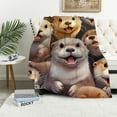 thumbnail image 1 of Nawypu Otter Throw Blanket - Soft, Fuzzy &amp; Warm - Small Blanket for Couch, Sofa - Brown Cute Throw Gift for Girls, Boys, 1 of 6