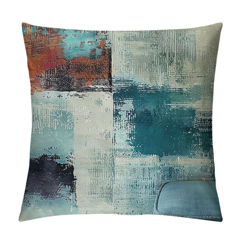 Nawypu Outdoor Pillows Cover Teal Decorative Throw Pillows Cover for ...