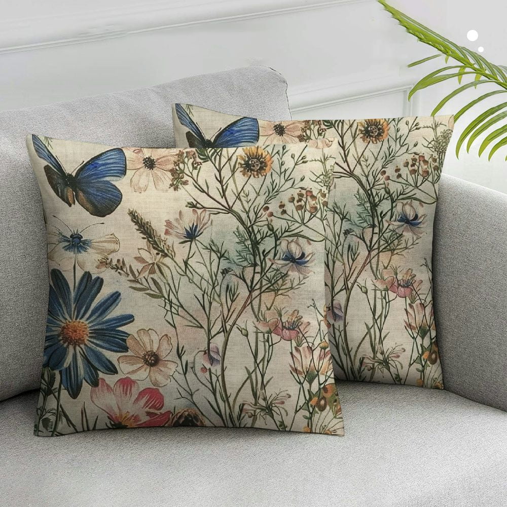 Nawypu Outdoor Throw Pillow Covers Spring Summer Patio Furniture Porch