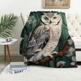 thumbnail image 1 of Nawypu Owl Blanket Forest Owl Decor Throw Blanket Owl Blanket Gifts for Girls Boys Owl Lovers Winter Super Warm Soft Plush Lightweight Flannel Sofa Bedding Blanket for Kids Adults Men Women, 1 of 6