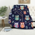 thumbnail image 1 of Nawypu  Owl Blanket Gifts for Women Kids Girls Mom Home Bedroom Living Room Mother's Day Decor Soft Cozy Lightweight Throw Blankets Navy Blue, 1 of 6
