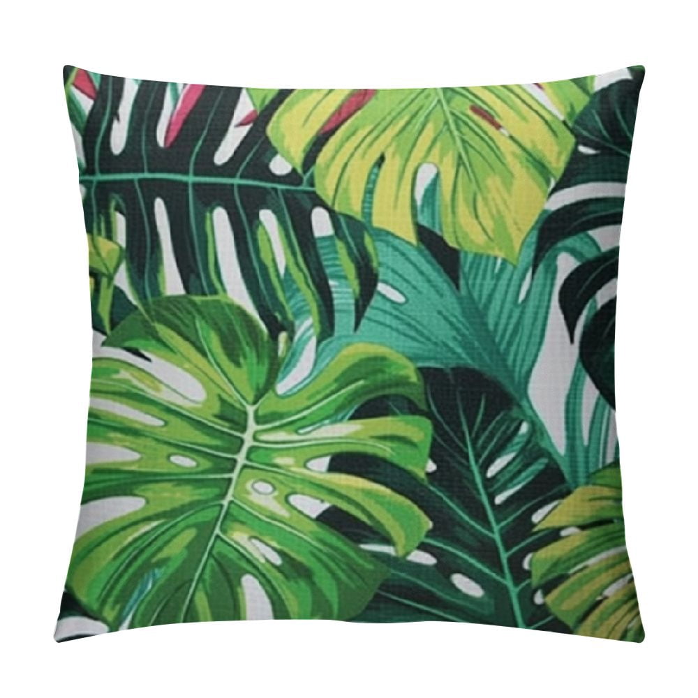Green Palm Leaf - Cushion Cover main image 1