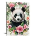 thumbnail image 1 of Nawypu Panda Print, Panda Wall Decor, Panda Print on Canvas, Watercolor Panda Print, Panda Bear Portrait, Panda With Flowers, Animal Wall Art Print, Summer Print, Prints, 1 of 5