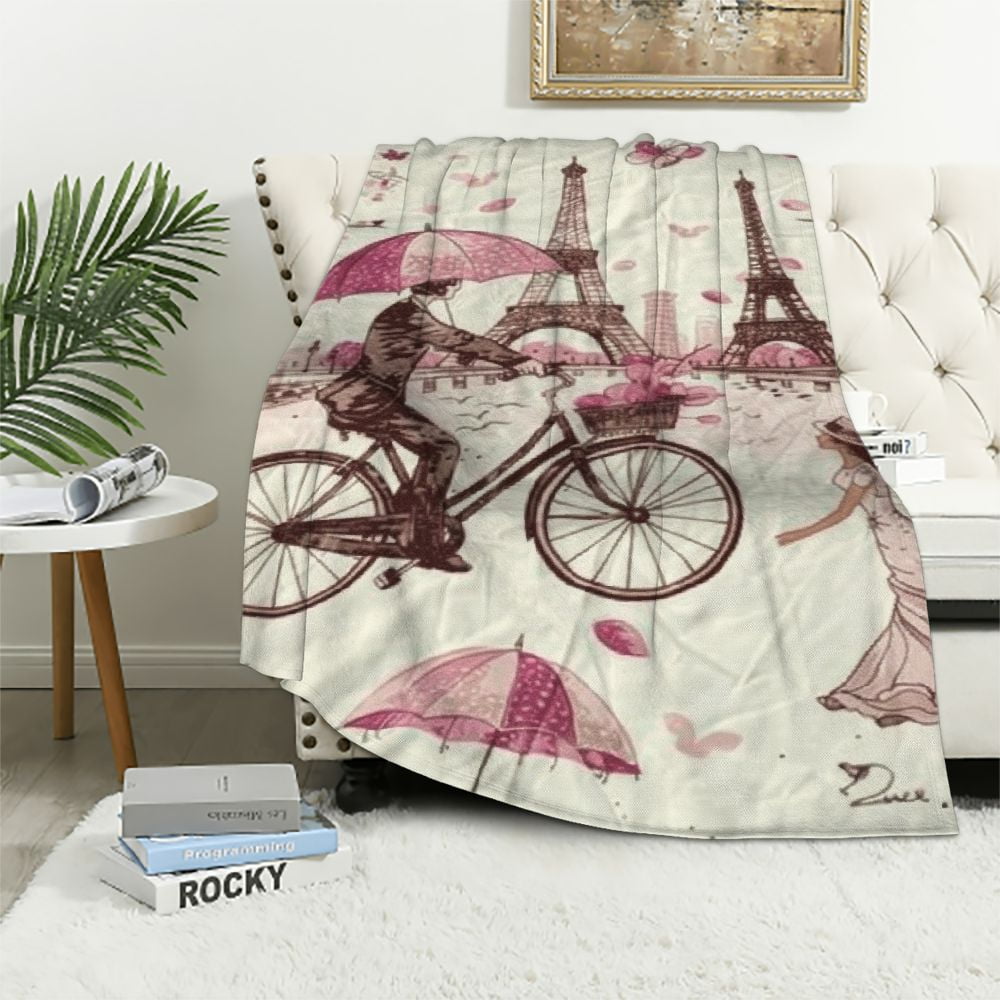 Eiffel tower blanket walmart sale