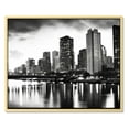 thumbnail image 1 of Nawypu  Paris Eiffel Tower Skyline Wall Art Black and White Modern City Night View Panoramic Cityscape Picture Paintings Canvas Prints Office Room Home Decoration Artwork Framed, 1 of 5