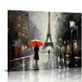 thumbnail image 1 of Nawypu  Paris Wall Art for Living Room Pictures Wall Decor, Large Black and White Abstract Eiffel Tower Wall Art for Bedroom, Red Paris Wall Pictures for Vintage Home Decoration, 1 of 4