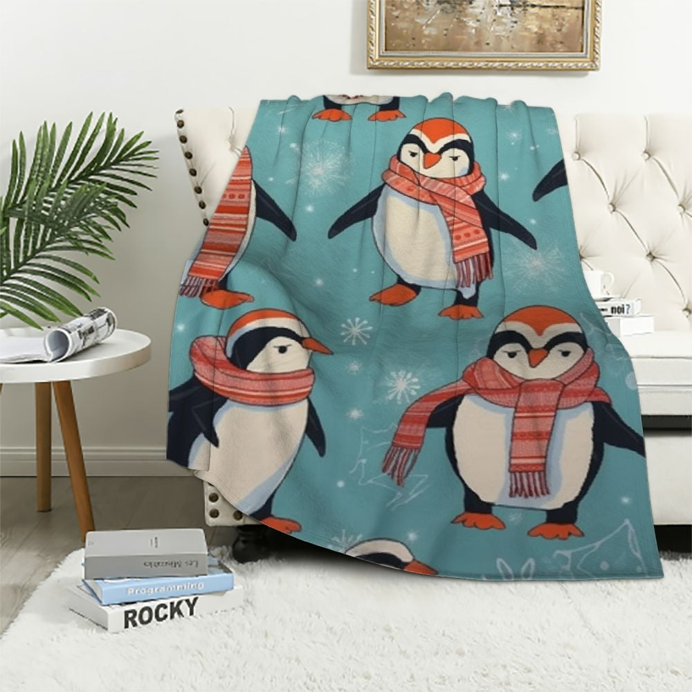 Penguin Family Quilted Blanket NCU0DK344