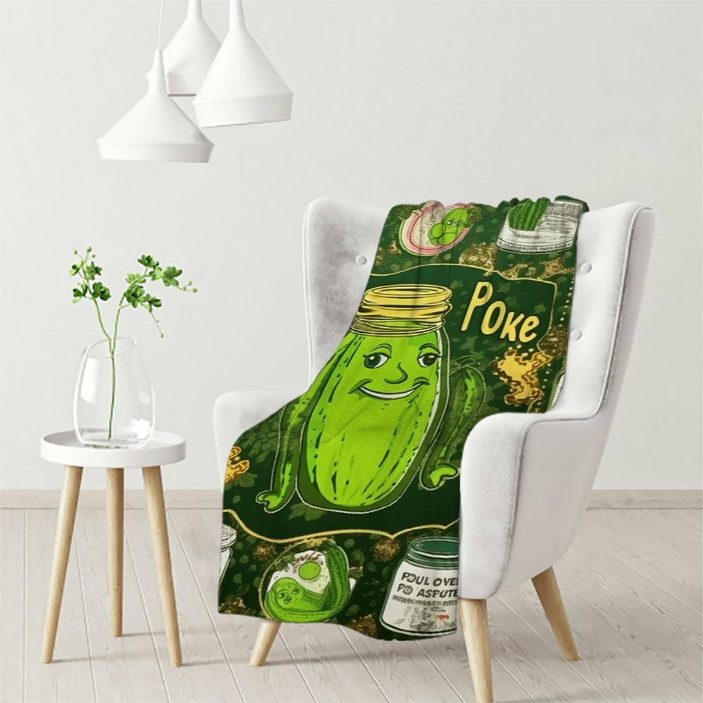 Nawypu Pickle Blanket, Pickle Gifts for Girls Women, Just A Girl Who