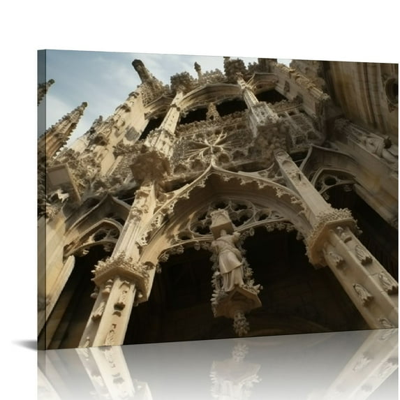 Nawypu Pieta Milan Cathedral Canvas Prints Poster Wall Art For Home Office Decorations