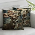 thumbnail image 1 of Nawypu Pillow Cover America Deer Double-Sided Design Home Decor for Sofa Livingroom Couch Bed Decorative Throw Pillow Case Gift,2 Pcs White, 1 of 6