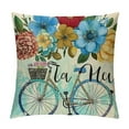 thumbnail image 1 of Awypu Pillow Covers  Hydrangea Flower Market Bicycle Floral Spring Summer Pillows Decorative Throw Pillows Cushion Case Farmhouse Decor for Couch Sofa, 1 of 5