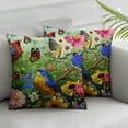 thumbnail image 1 of Nawypu Pillowcase Set of 2 Rustic Flowers Birds Butterfly Spring Summer Throw Pillow Covers Shells for Couch Office Bedroom Home Decoration  2pcs 22x22in, 1 of 6