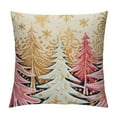 thumbnail image 1 of Nawypu  Pink Christmas Tree Merry Christmas Throw Pillow Cover, Pink Christmas Cushion Case Decoration for Sofa Couch, 1 of 5