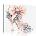 thumbnail image 1 of Nawypu Pink Wall Decor Fashion Girls Perfume Handbags Pink Room Decor for Women Bedroom Fashion Canvas Wall Art Pictures for Bathroom Wall Decor, 1 of 4