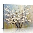 thumbnail image 1 of Nawypu  Plum Blossom Canvas Wall Art,Abstract Wall Art,White Plum Blossom Canvas Painting,Suitable for Wall Decoration in Living Room, Bedroom, Office, Bar, Hotel, 1 of 4