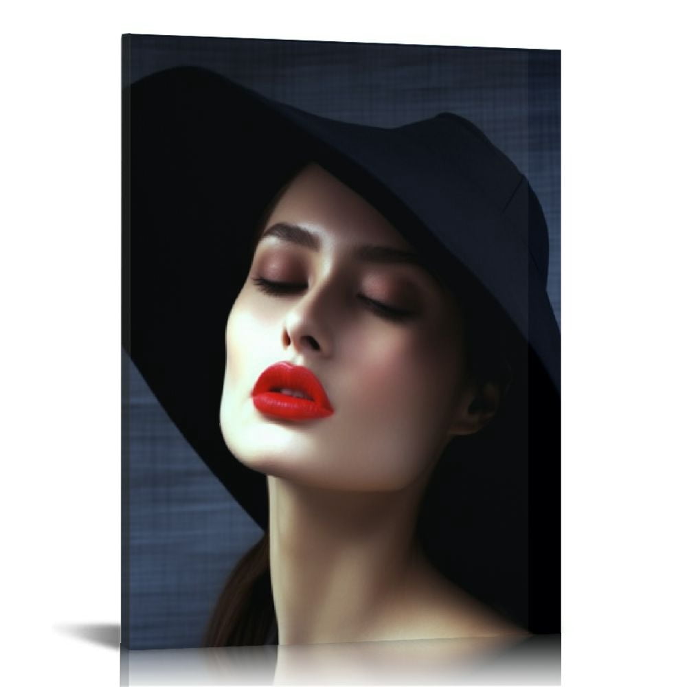 Nawypu Posters Beautiful Elegant Woman Wall Art Fashion Poster Wearing ...