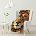 thumbnail image 1 of ONETECH Printed Lion Throw Blanket Super Soft and Blanket Perfect for Couch Sofa Bed Animal Blanket), 1 of 6