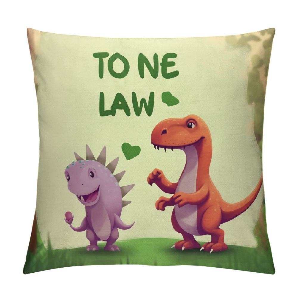 Nawypu RAWR Means I Love You in Dinosaur Pillow case for Son, Daughter