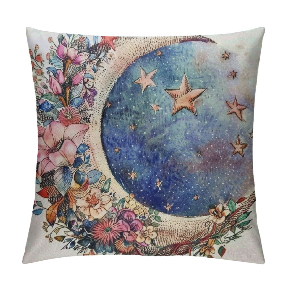 Nawypu Ramadan Mubarak Throw Pillow Covers Lantern Moon Mosque Islamic ...