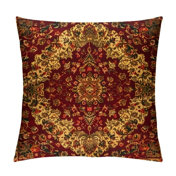 Nawypu Rectangle Pillow Cover Red Oriental Persian Carpet Pattern,Pillow Case for Bed Couch Sofa Decor