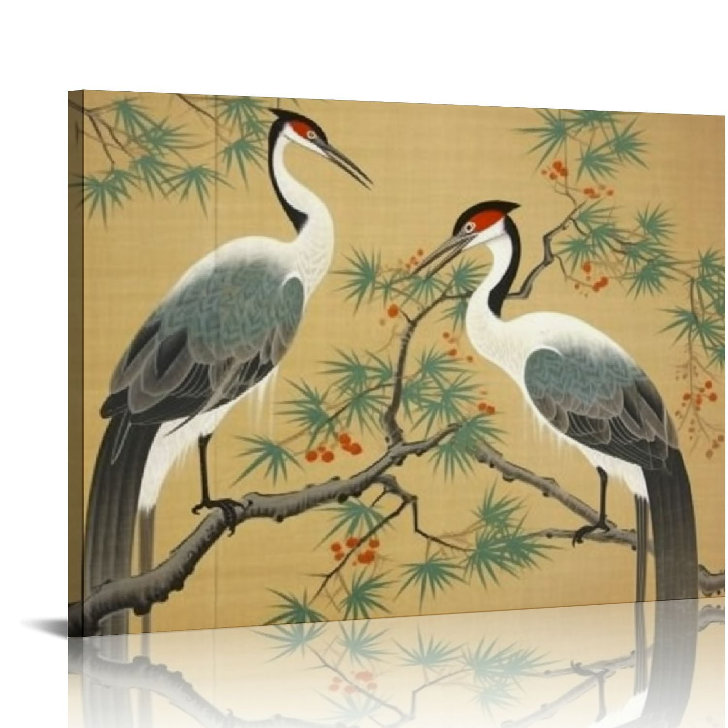 Nawypu Red Crowned Crane Posters Cranes from Momoyogusa Bird Art Wall ...