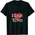 thumbnail image 1 of Nawypu Red Heart I Love Roma T-Shirt, 1 of 3