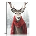 thumbnail image 1 of Nawypu Red Scarf Wall Art Poster Christmas Canvas Prints Painting Picture Artwork Home Decor for Living Room Christmas No Frame, 1 of 4
