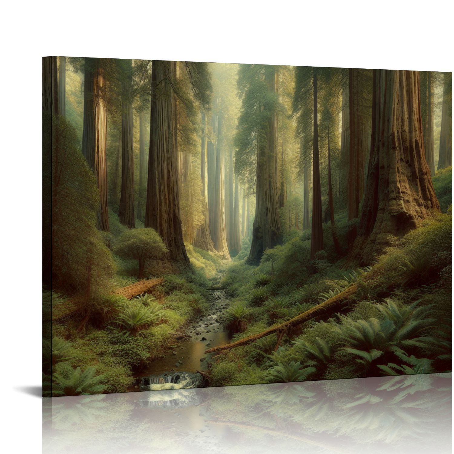 Nawypu Redwood Forest II Canvas Wall Art Print, Tree Artwork - Walmart.com
