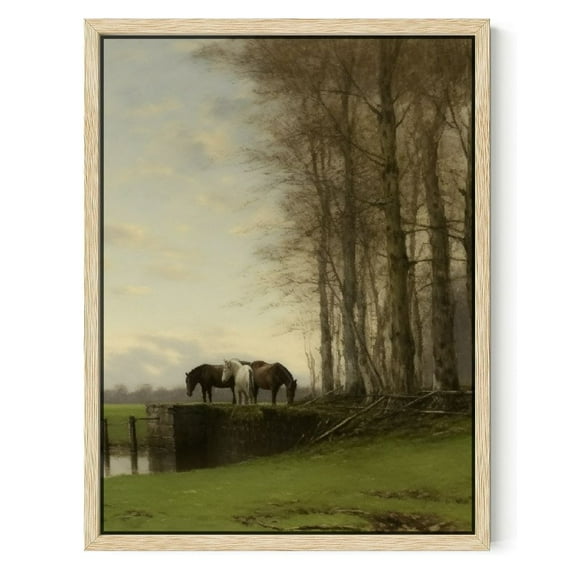 Nawypu Rolled Farmhouse Vertical Wall Art Canvas - Vertical Wall Pictures - Long Narrow Artwork - Vertical Poster - Oblong Skinny Wall Decor Living Room - French Country Landscape Oil Painting