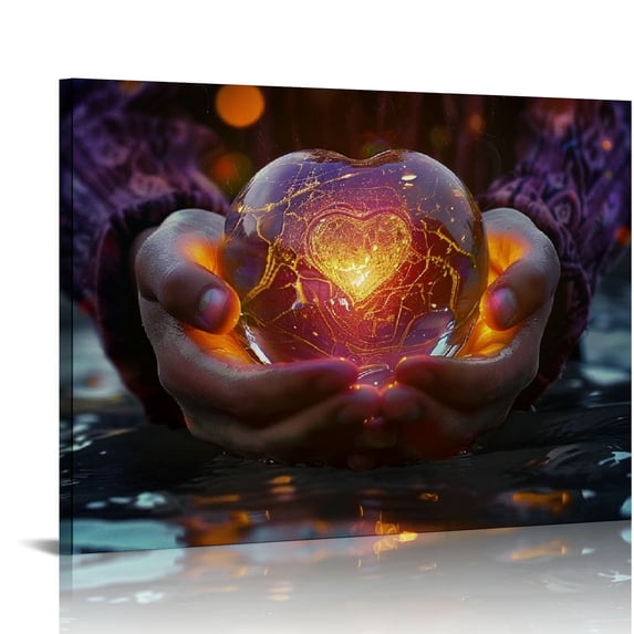 Nawypu Romantic Flame Abstract Prints, Wall Art Poster for Home Decoration, Captivating Bedroom Decor, Canvas Prints, Art Print