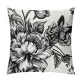 thumbnail image 1 of Nawypu  Roses Tulips，Throw Pillow Covers Vintage Floral with Victorian Bouquet of Flowers on Garden Delphinium Petunia Pillow Case, 1 of 5