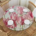 thumbnail image 1 of Nawypu Round Table Cloth, 100% Polyester Fiber, Water Repellent, Wrinkle Resistant, Easy to Clean, for Round Tables of Various Sizes White, 1 of 7