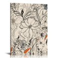 thumbnail image 1 of Nawypu  Rustic Vintage White daisy Flower in Bottle Theme Artwork for Walls Canvas Prints Farmhouse Countryside Flower Painting Framed Home Decoration For Bathroom Bedroom Living Room, 1 of 4