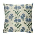 thumbnail image 1 of Nawypu  Sage Green Blue Floral Pillow Covers Spring Flower Leaves Print Decorative Throw Pillow Cases Outdoor Farmhouse Decoration for Sofa Couch Bed, 1 of 5